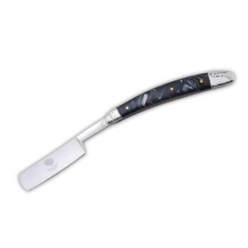 Straight Razor Black Pearl Handle Razor Folding Knife